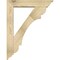 Ekena Millwork Olympic Traditional Rough Sawn Bracket w/ Offset Brace, Douglas Fir, 6"W x 28"D x 36"H BKT0604X28X36OLY01RDF - alternate 4